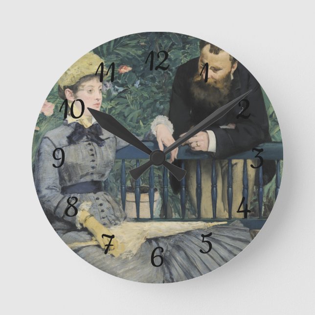 Reloj Redondo Mediano In the Conservatory Edouard Manet  (Anverso)