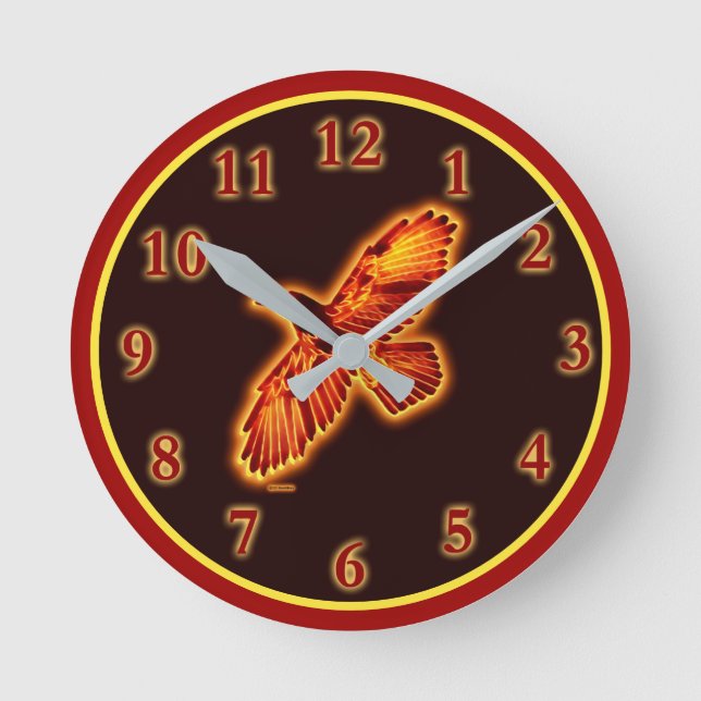 Reloj Redondo Mediano Incendio (Anverso)