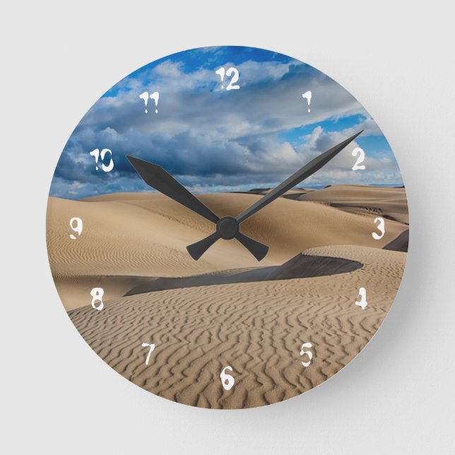 Reloj Redondo Mediano Infinite Dunes (Anverso)