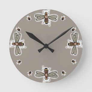 Reloj Redondo Mediano insectos Funda Duvet