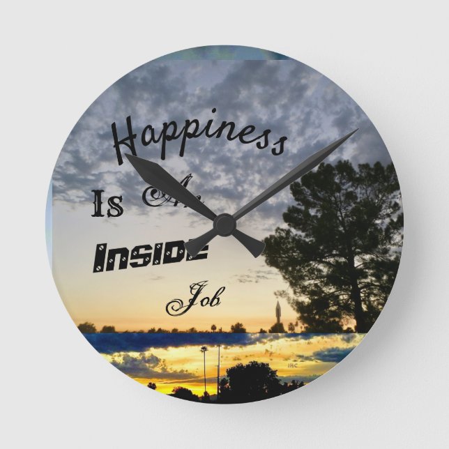 Reloj Redondo Mediano Inspire Scenic Wall Clocks (Anverso)