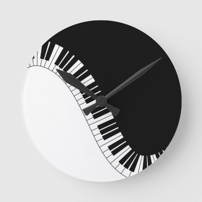 Reloj Redondo Mediano Instrumentos de teclado Aziza (Anverso)