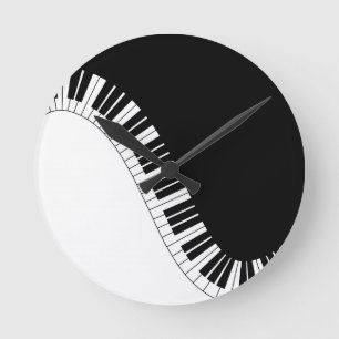 Reloj Redondo Mediano Instrumentos de teclado Aziza