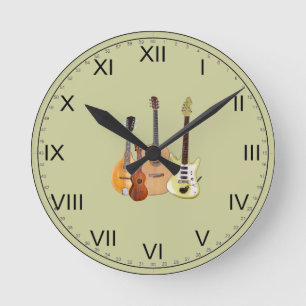 Reloj Redondo Mediano Instrumentos Musicales de Cadenas