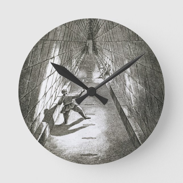 Reloj Redondo Mediano Interior Ascent of a Pyramid, c.1780 (engraving) (Anverso)