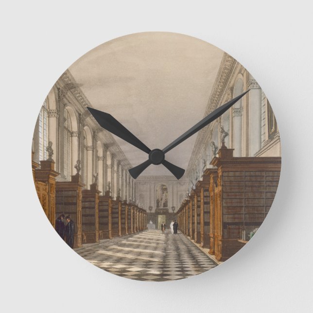 Reloj Redondo Mediano Interior of Trinity College Library, Cambridge, fr (Anverso)