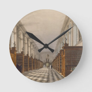 Reloj Redondo Mediano Interior of Trinity College Library, Cambridge, fr