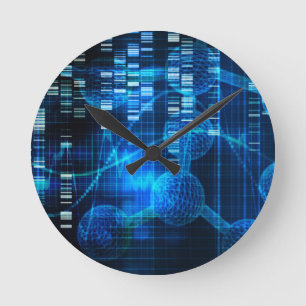 Reloj Redondo Mediano Investigación de la ciencia genética como arte
