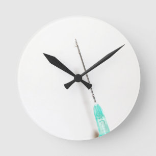 Reloj Redondo Mediano Inyección de la jeringuilla