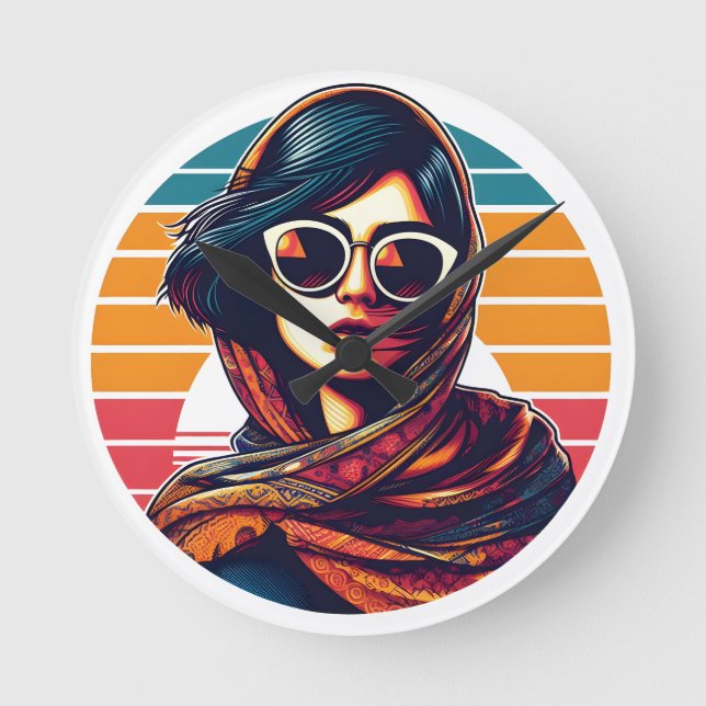 Reloj Redondo Mediano Iranian woman - Iran (Anverso)