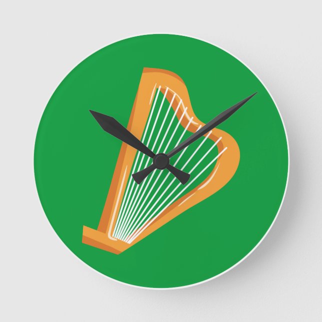 Reloj Redondo Mediano Irische Harfe Irish harp (Anverso)