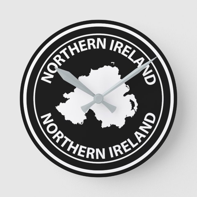 Reloj Redondo Mediano Irlanda del Norte (Anverso)