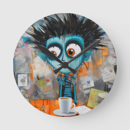 Reloj Redondo Mediano Irodovix Inkwell capricho del lunes por la mañana