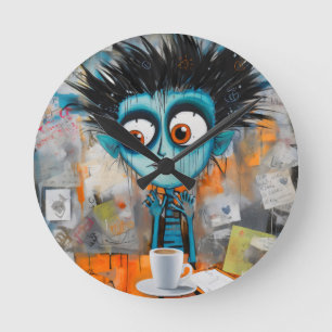 Reloj Redondo Mediano Irodovix Inkwell capricho del lunes por la mañana