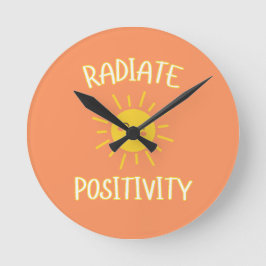 Reloj Redondo Mediano Irradiar Positividad