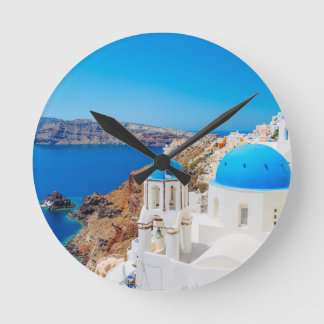 Reloj Redondo Mediano Isla de Santorini - caldera, Grecia