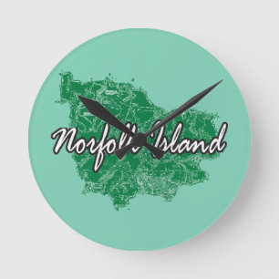 Reloj Redondo Mediano Isla Norfolk