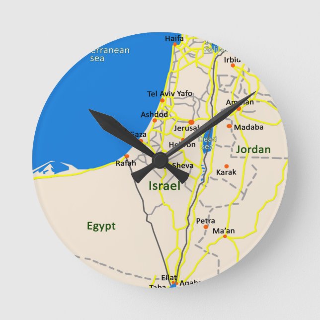 Reloj Redondo Mediano Israel map.JPG (Anverso)