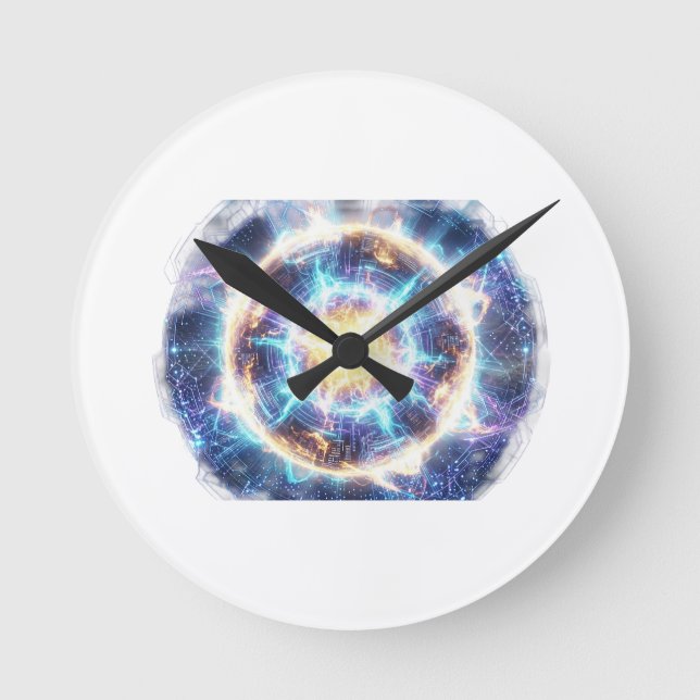 Reloj Redondo Mediano Italian Brainrot Pizza Chaos (Anverso)