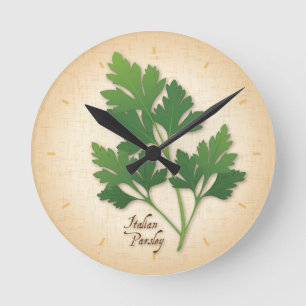 Reloj Redondo Mediano Italiano Parsley Herb