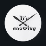 Reloj Redondo Mediano it's snowing<br><div class="desc">It's snowing</div>