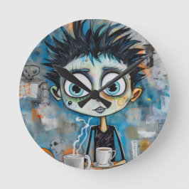 Reloj Redondo Mediano Ivanovix Inkwell