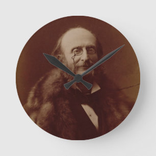 Reloj Redondo Mediano Jacques Offenbach (1819-80), German composer, port