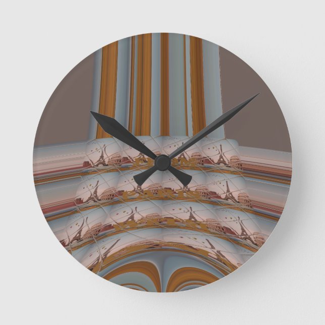 Reloj Redondo Mediano J'aime Paris ( I Love Paris ) (Anverso)