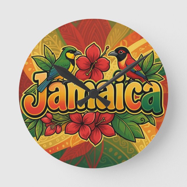 Reloj Redondo Mediano Jamaica dreams  (Anverso)