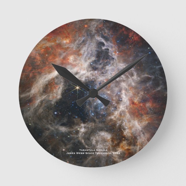 Reloj Redondo Mediano James Webb Tarantula Nebula Hi-Res Image 2022 (Anverso)