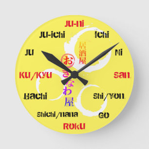 Reloj Redondo Mediano Japonés