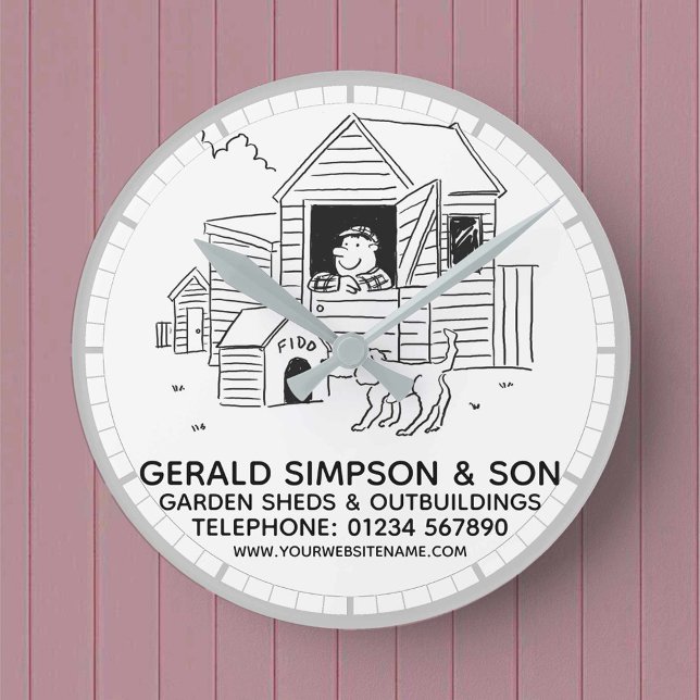 Reloj Redondo Mediano Jardín de cobertizos, kenianos y edificios anexos (Subido por el creador)