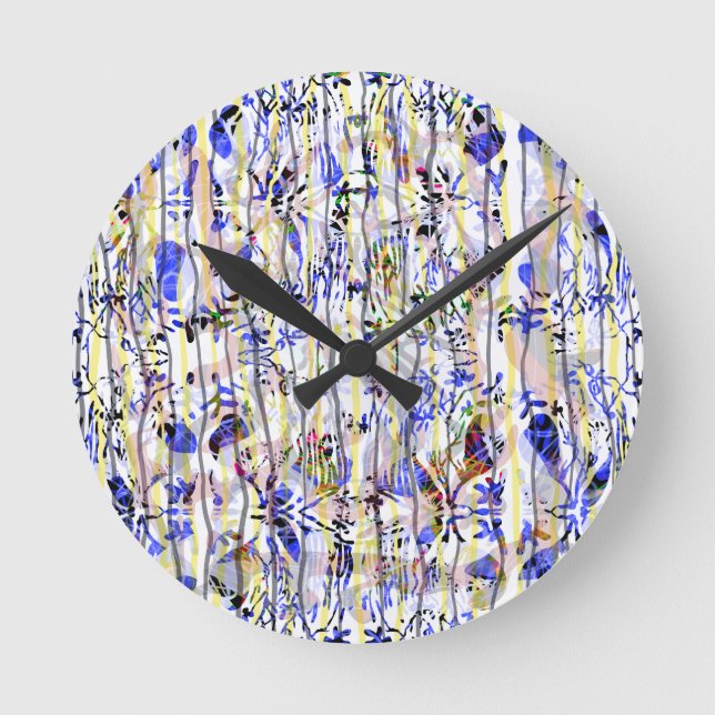 Reloj Redondo Mediano Jardín de Pulpo (Anverso)