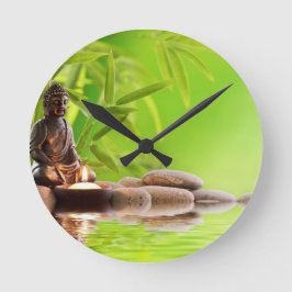 Reloj Redondo Mediano jardín de serenidad buddha zen