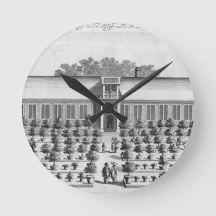 Reloj Redondo Mediano Jardín holandés, de "De Nederlandze Hesperides"