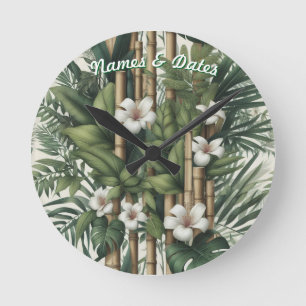 Reloj Redondo Mediano Jardines y edificios ecológicos en armonía