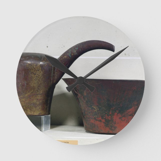 Reloj Redondo Mediano Jarro y lavabo (cobre) (Anverso)