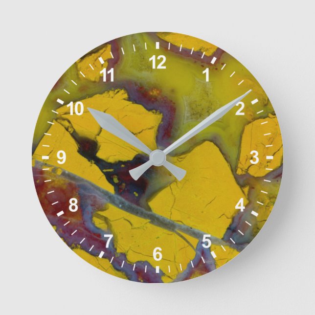 Reloj Redondo Mediano Jasper de California (Anverso)