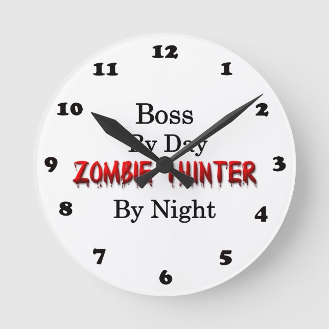 Reloj Redondo Mediano Jefe/Zombie Hunter (Anverso)