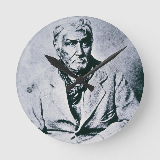 Reloj Redondo Mediano Jesse Chisholm (foto de b/w) (Anverso)