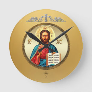 Reloj Redondo Mediano Jesucristo