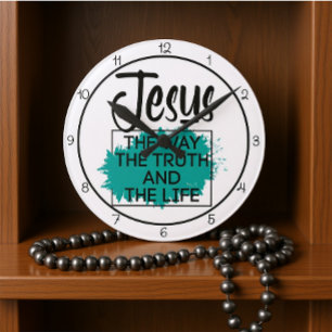 Reloj Redondo Mediano Jesús El Camino La Verdad Y La Vida Gráfico
