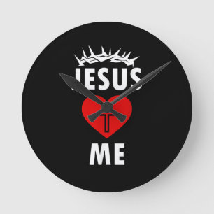 Reloj Redondo Mediano Jesús me ama Cristiano Religioso