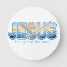 Reloj Redondo Mediano Jesus Sunrise