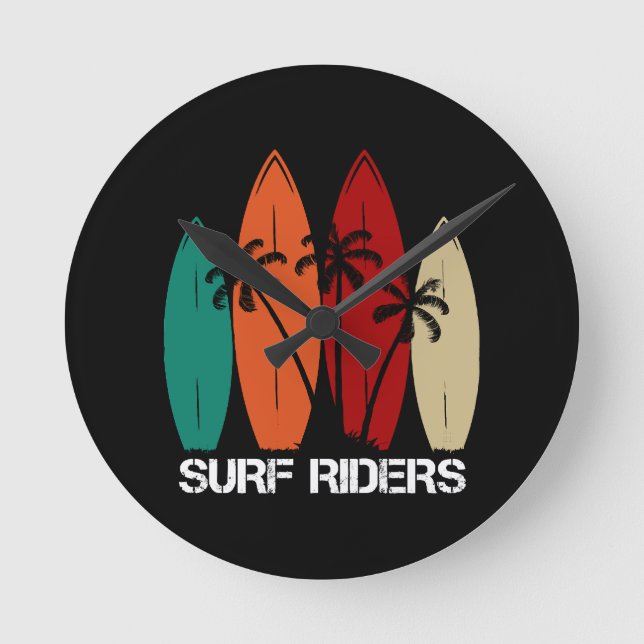 Reloj Redondo Mediano Jinetes de olas (Anverso)