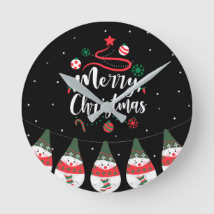 Reloj Redondo Mediano Jingle Bells Joyful Greetings Collection