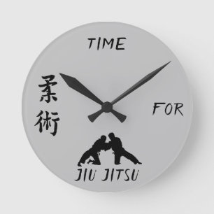 Reloj Redondo Mediano Jiu-Jitsu clock gift