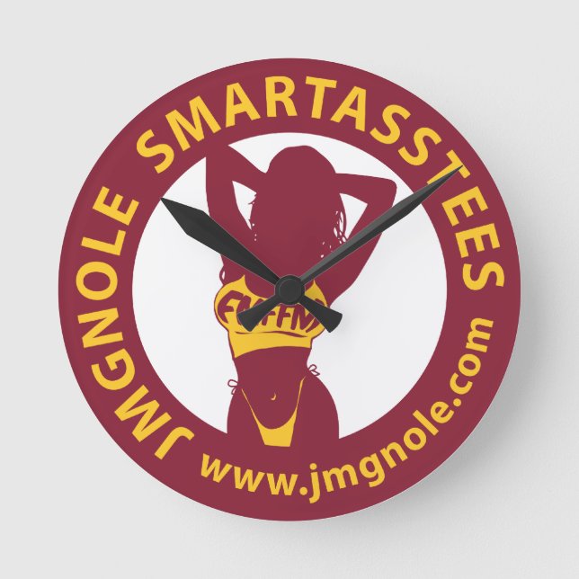 Reloj Redondo Mediano JMGNole SmartassTees (Anverso)