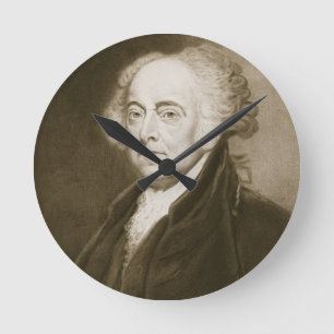 Reloj Redondo Mediano John Adams, 2do Presidente de los Estados Unidos