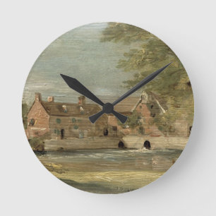 Reloj Redondo Mediano John Constable Flatford Mill (aceite en el panel)